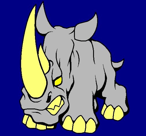 Dibujo Rinoceronte II pintado por juanca_seg
