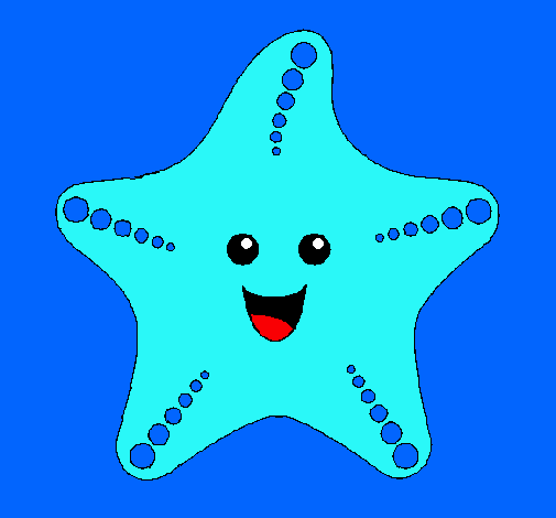 Dibujo Estrella de mar pintado por miluka