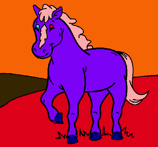 Dibujo Caballo pintado por copit