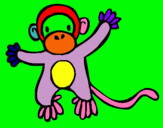 Dibujo Mono pintado por cxvfdnh