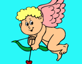Dibujo Cupido pintado por angelitito