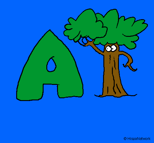 Dibujo Árbol pintado por caro1246