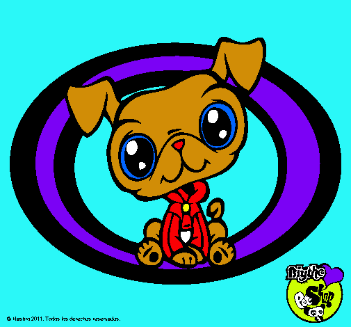 Dibujo Perrito Littlest Pet Shop pintado por carolinda