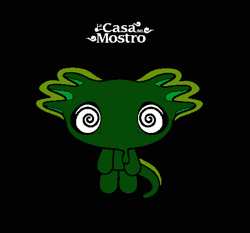 Dibujo Mostro 3 pintado por quetzatl