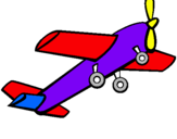 Dibujo Avión de juguete pintado por machu