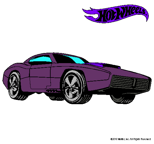 Dibujo Hot Wheels 1 pintado por aiden