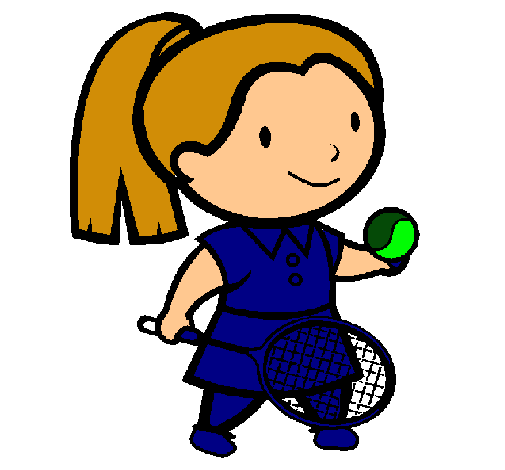 Dibujo Chica tenista pintado por anota