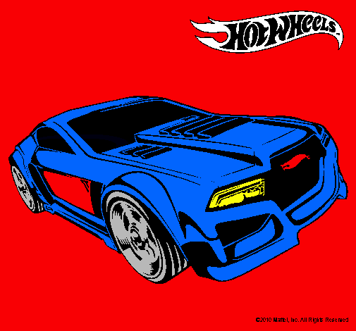 Dibujo Hot Wheels 5 pintado por perrii