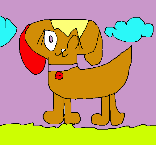 Dibujo Perro 6 pintado por hannis