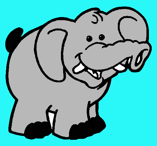 Dibujo Elefante pintado por isabel2001