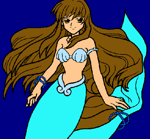 Dibujo Sirena pintado por 021sele
