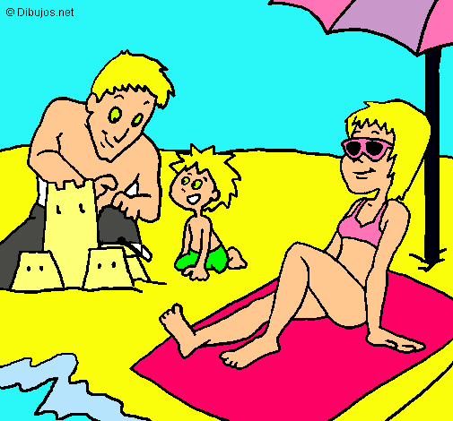 Dibujo Vacaciones familiares pintado por sol-andrea