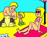 Dibujo Vacaciones familiares pintado por sol-andrea
