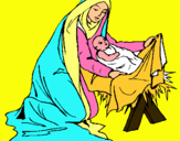 Dibujo Nacimiento del niño Jesús pintado por nmkj