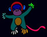 Dibujo Mono pintado por Annette