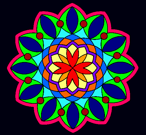 Dibujo Mandala 20 pintado por Franky0402