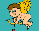 Dibujo Cupido pintado por moxxaa
