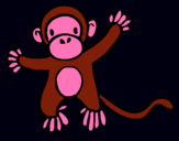 Dibujo Mono pintado por httpdibujo