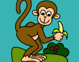 Dibujo Mono pintado por pipitasa