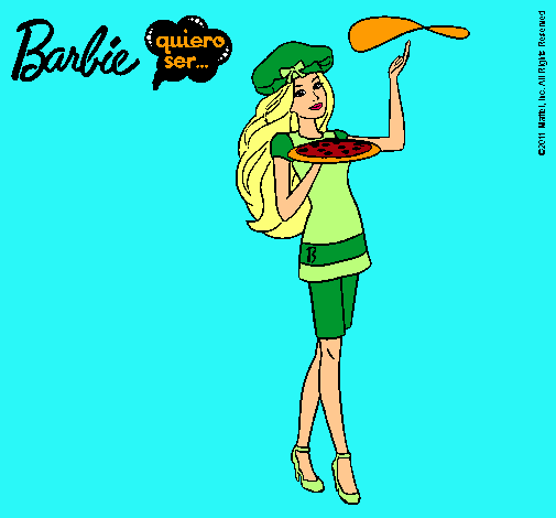 Dibujo Barbie cocinera pintado por dracu5623