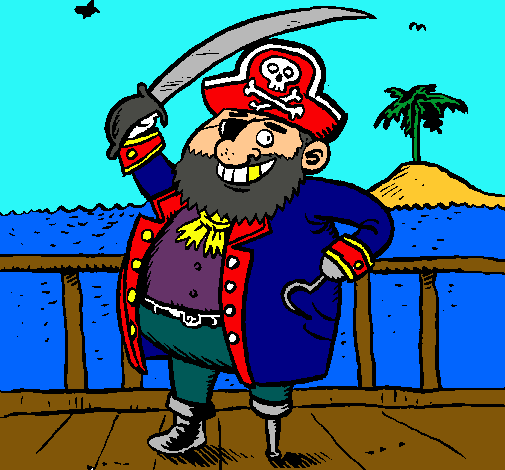 Dibujo Pirata a bordo pintado por sebas74