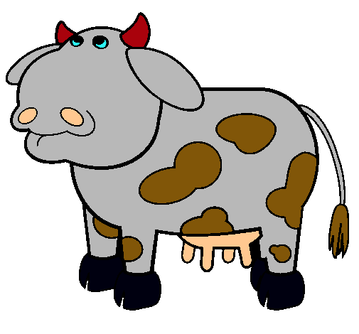 Dibujo Vaca pensativa pintado por VIKFERRAL
