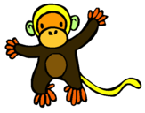 Dibujo Mono pintado por monitito 