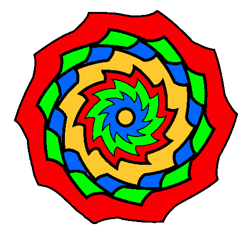 Dibujo Mandala 9 pintado por simb