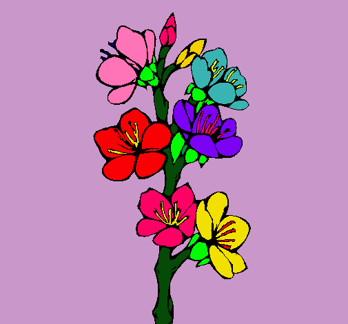 Dibujo Flores de campo pintado por wingi