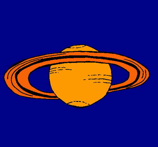 Dibujo Saturno pintado por lucastapia