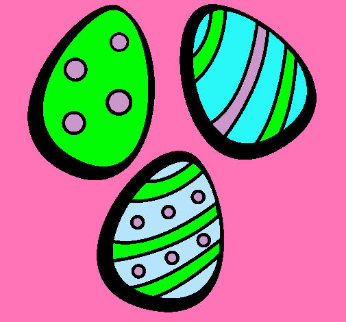 Dibujo Huevos de pascua IV pintado por ximenagm