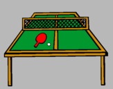 Dibujo Tenis de mesa pintado por pong-ping