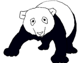 Dibujo Oso panda pintado por holaza22