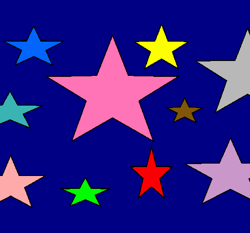 Dibujo Estrellas 4 pintado por Ivannag