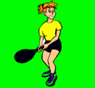 Dibujo Chica tenista pintado por yulisa