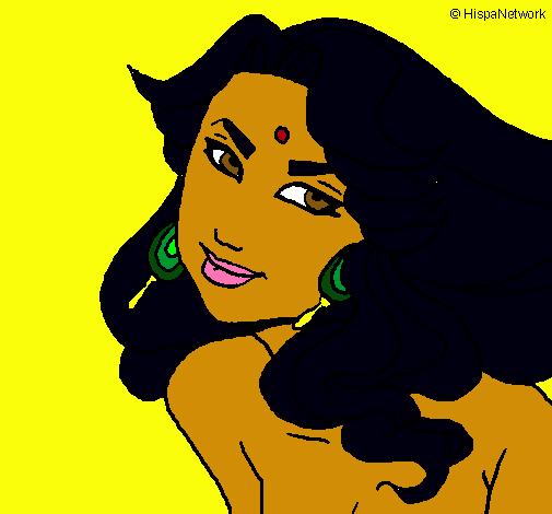 Dibujo Princesa amazónica pintado por Axew