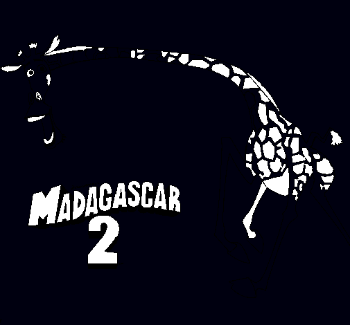 Dibujo Madagascar 2 Melman 2 pintado por vale2004