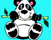 Dibujo Oso panda pintado por noha  