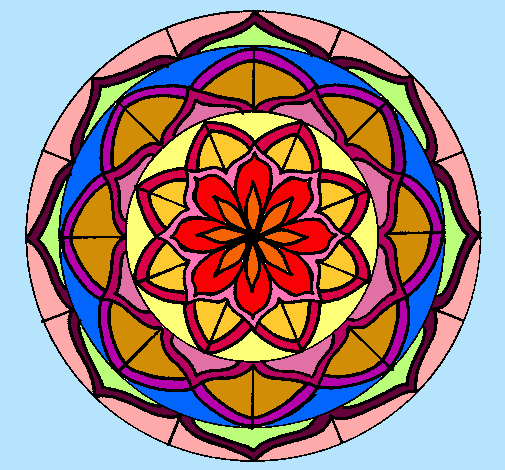 Dibujo Mandala 6 pintado por desy