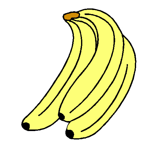 Dibujo Plátanos pintado por carlalucia