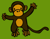 Dibujo Mono pintado por kjkjkj