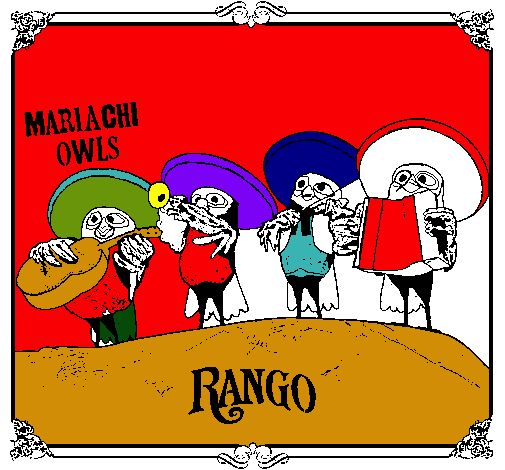 Dibujo Mariachi Owls pintado por vitucho