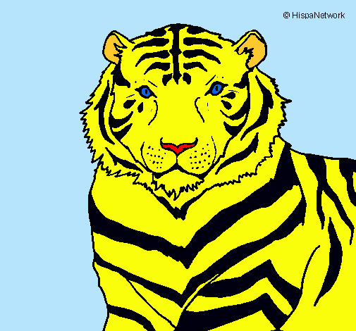 Dibujo Tigre pintado por kurston