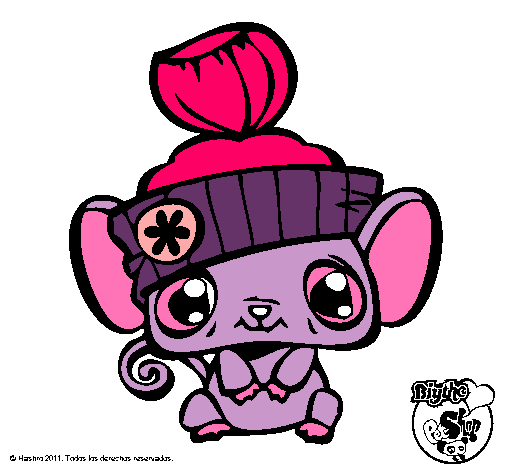 Dibujo Ratoncito Littlest Pet Shop pintado por catal