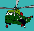 Dibujo Helicóptero al rescate pintado por johnson