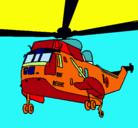 Dibujo Helicóptero al rescate pintado por sergio1234