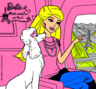 Dibujo Barbie llega a París pintado por peach