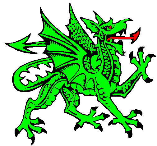 Dibujo Dragón agresivo pintado por KYRIOS 