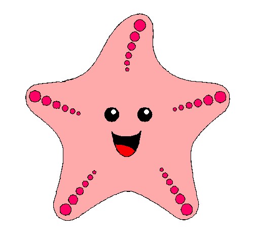 Dibujo Estrella de mar pintado por salma