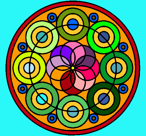 Dibujo Mandala 35 pintado por arii1